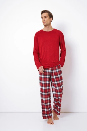 Herrenpyjama Max Aruelle rot