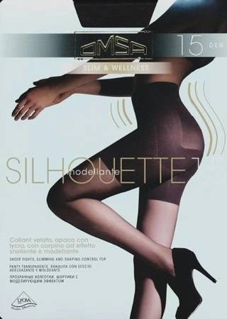 Tights with a shaping top Omsa medium beige Silhouette 15DEN