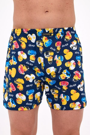 Klassische Cornette Herren-Boxershorts in lockerer Passform, Marineblau 001/177