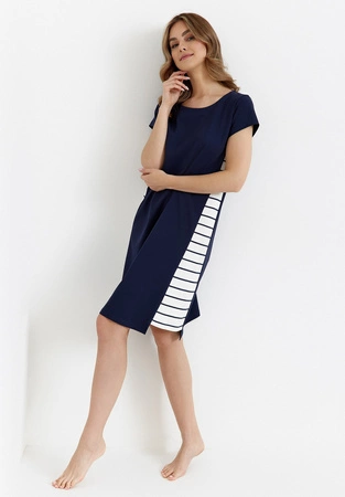 Cana Baumwollnachthemd, Marineblau, 450