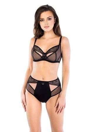 Majtki damskie maxi Mediolano Dots 19057 czarne