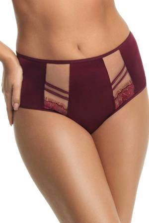 Majtki brazyliany Gorsenia K498 Paradise bordowe