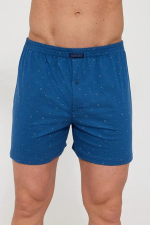 Bokserki męskie luźne Cornette Comfort niebieskie 002/331