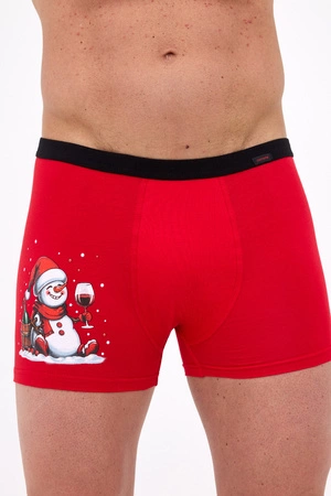 Cornette men's Christmas cotton boxer shorts red 007 /81