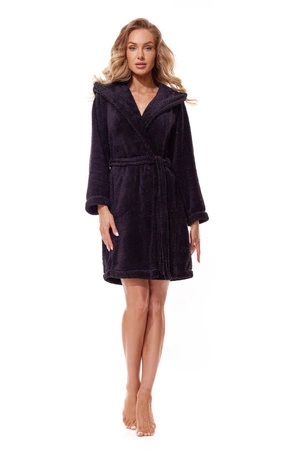 Women's short bathrobe End L&L black 2319