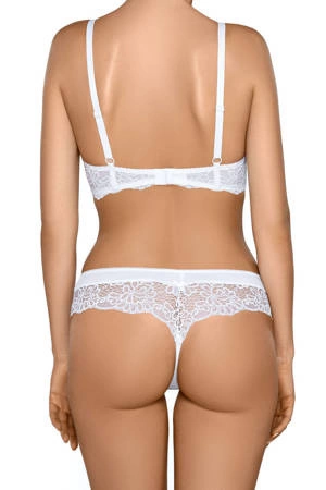 Nipplex Claudia women's white thong