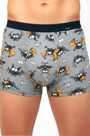 Men's boxer shorts with Tattoo Cornette print, gray 280/252