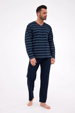 Cornette men&#39;s long-sleeved pajamas navy blue 139/46