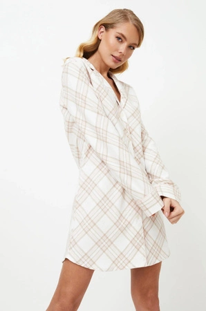 Camille light pink button-up nightgown Aruelle