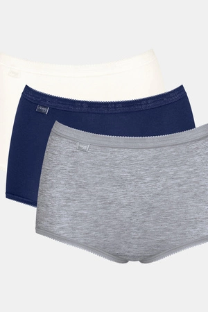 Majtki damskie Sloggi Basic+Maxi C3P krem-szary-granat