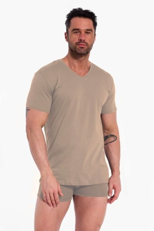 Cornette Authentic Beige 201 Kurzarm Herren T-Shirt