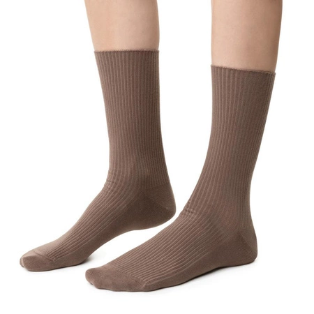 Steven women&#39;s pressure-free socks, dark beige 062
