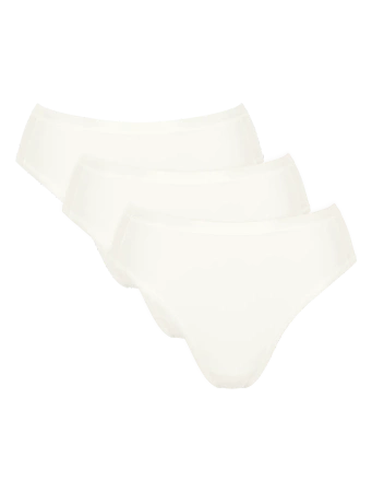 Majtki damskie Sloggi Go Daily Cotton Tai 3 pack kremowe