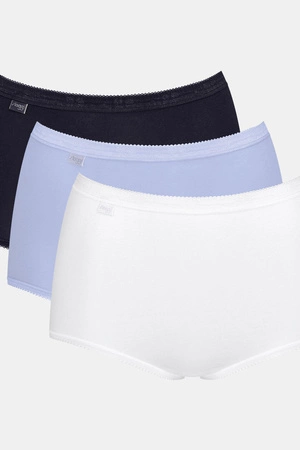 Sloggi Basic+Maxi C3P women&#39;s panties, white-blue-black