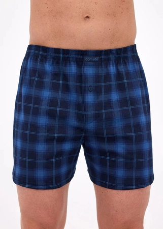 Men&#39;s loose cotton Comfort Cornette boxer shorts navy blue 002/315