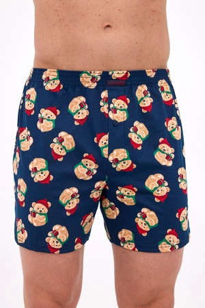 Bokserki męskie świąteczne Cornette granatowe 016/24
