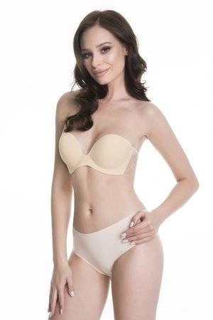 Biustonosz samonośny bez pleców Julimex Wing bra beżowy