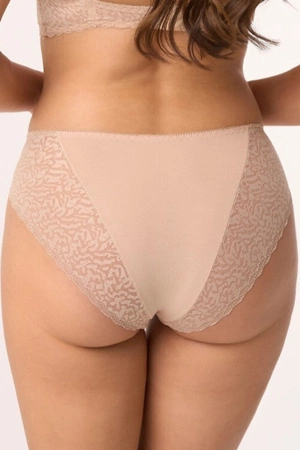 Cotton women's tai panties with lace Babell beige BBL200