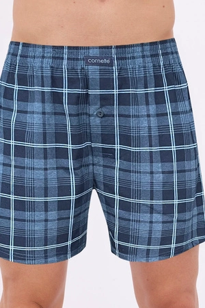 Lockere Herren-Boxershorts Comfort Cornette aus Baumwolle, Graphit 002/309