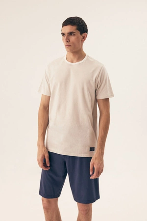 Henderson Dive Herren-Pyjama Hellgrau-Marineblau 42633