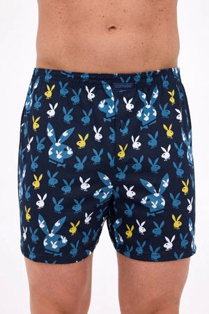 Classic Cornette men's loose boxer shorts navy blue 001/180