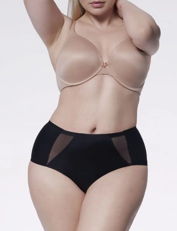 Hoher Slip mit Mesh Pearl Julimex schwarz