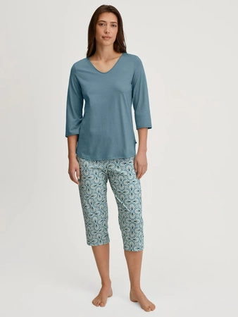 Calida Ornament Nights Damen Pyjama Steel Blue 46854