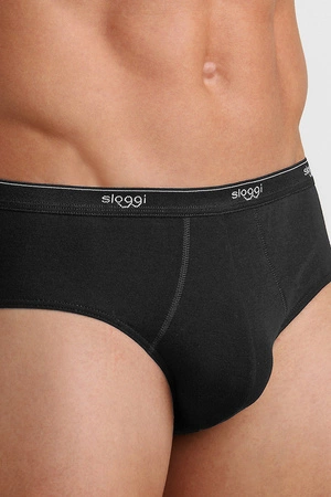 Sloggi Men Basic Midi Schwarzer Herren-Slip