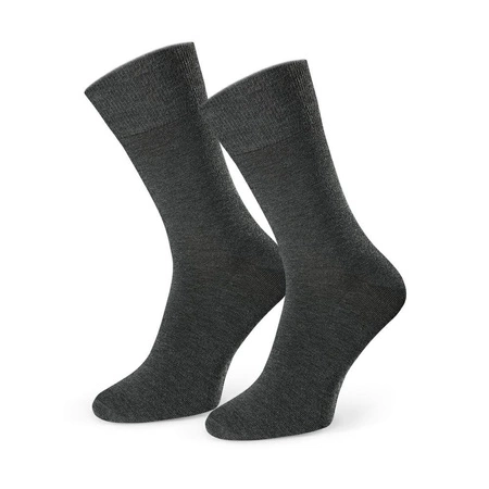 Women&#39;s cashmere socks Steven melange graphite 083