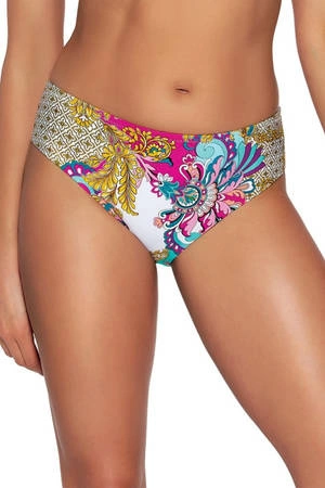 Ava SF 161/12 Turquoise paisley full swim briefs