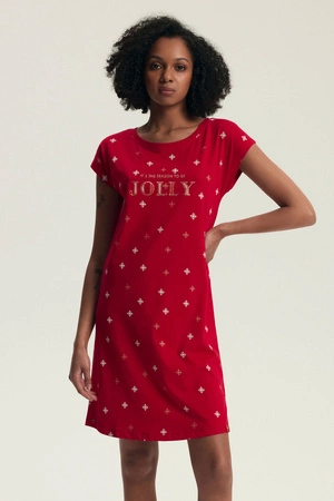 Dotie Henderson Damen Weihnachtsnachthemd Rot 43720