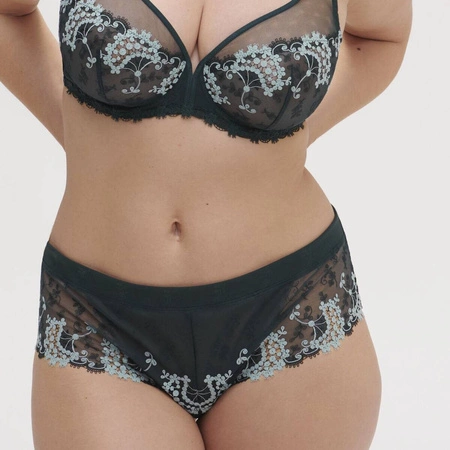 Majtki damskie szorty Simone Perele Wish ciemnozielone 12B630