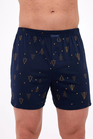 Cornette Herren Weihnachtsboxershorts Marineblau 016/22