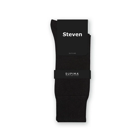 Herrensocken aus Supima-Steven-Baumwolle, Schwarz 157