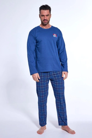 Piżama męska bawełniana Cornette Never 4 niebieska 124/189