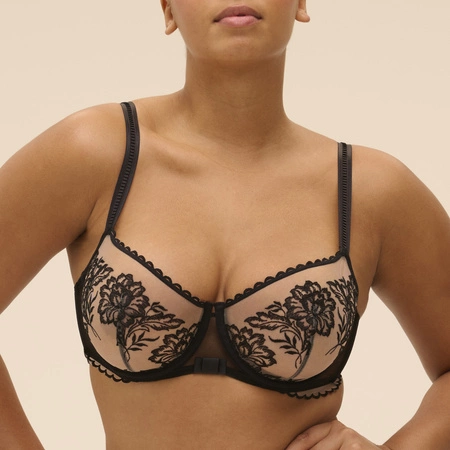 Simone Perele Romance Balconette Bra Black 1G2330