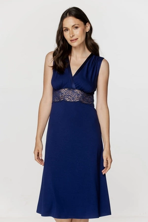 Coemi navy blue silk nightdress 252C403