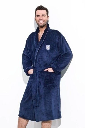 Men's short robe Borys L&L navy