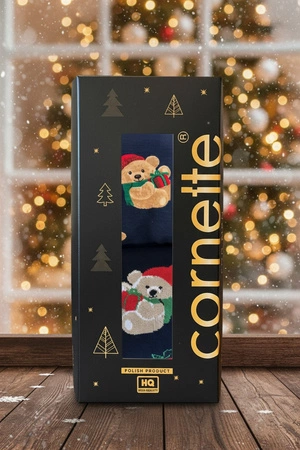 Cornette Men&#39;s Christmas Set Boxers and Socks 914/02