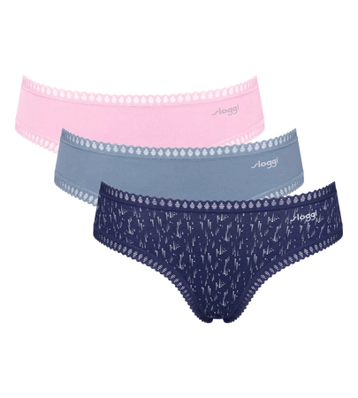 Sloggi go crush hipster C3P 3pack pastels V004 women's panties