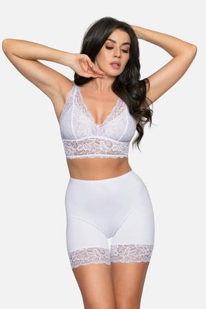 Women's cotton panties with legs white BBL188