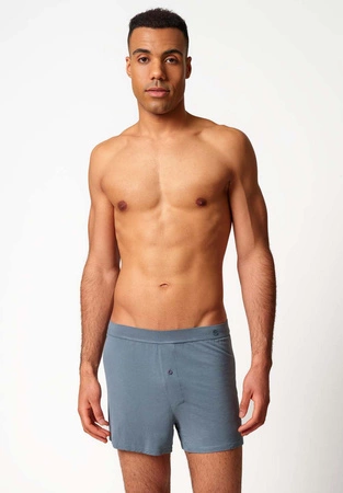 Men&#39;s loose bamboo boxer shorts Skiny blue and gray 080413