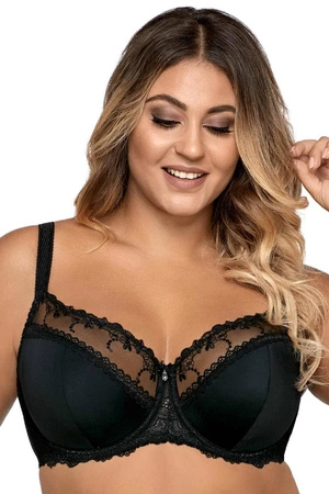Biustonosz półusztywniany semi-soft Ava czarny AV 1030