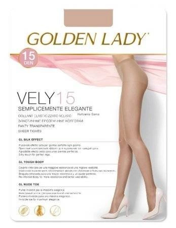 Vely 15 den Golden lady daino thin tights medium beige