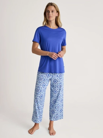 Calida women&#39;s pajamas 7/8 blue 46053