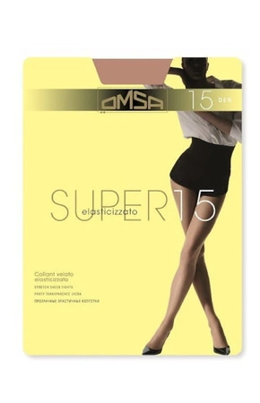 Omsa Super 15 DEN nero schwarze halbtransparente Strumpfhose