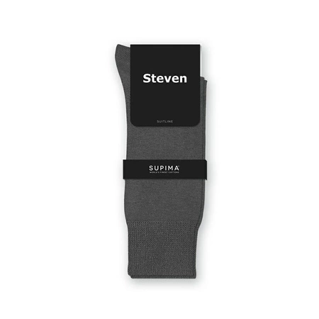 Herren-Baumwollsocken Supima Steven Graphit 157