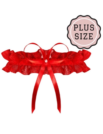 Podwiązka Odessa plus size Julimex PW-02 czerwona