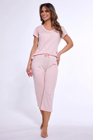 Joan Cornette rosa klassischer Modalpyjama 851/325