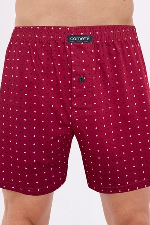 Men&#39;s loose cotton Comfort Cornette boxer shorts red 002/334